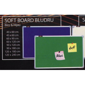 Sofboard Bludru Gantung 60×120
